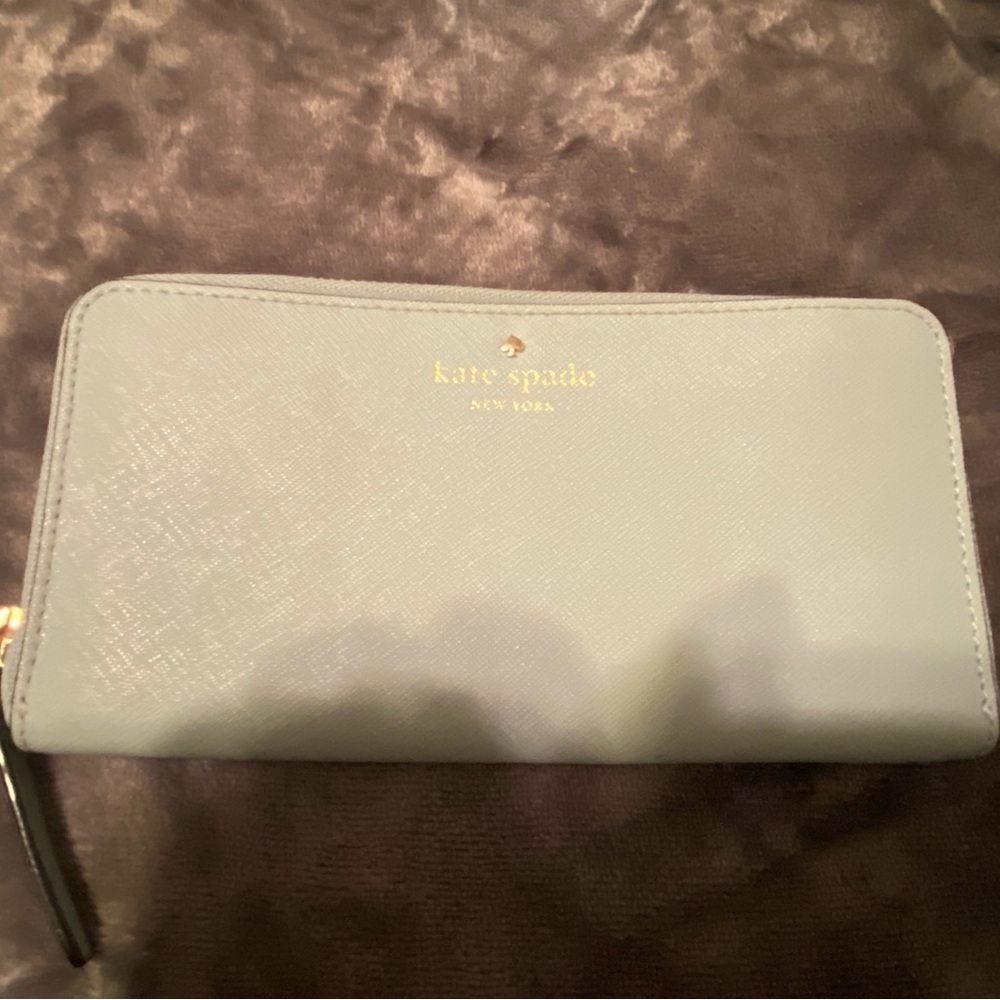 Kate Spade Light Blue Large Wallet